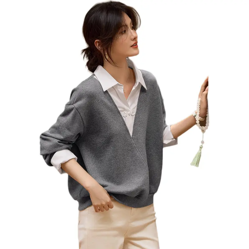XWI Sweatshirt Women's Dark Heather Gray-2