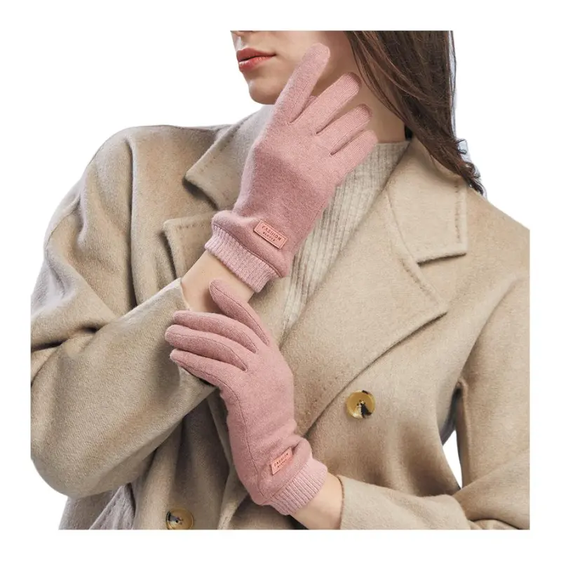 H YXIANG Wool Polyamide Gloves Women's-6