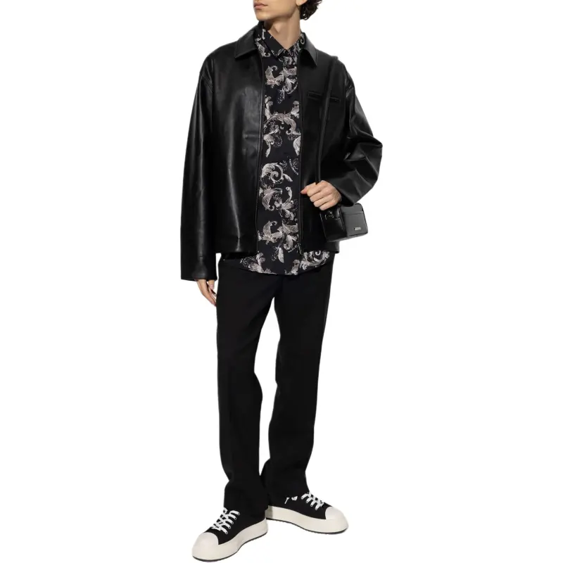 VERSACE JEANS COUTURE Baroque Print Long Sleeved Shirt-1