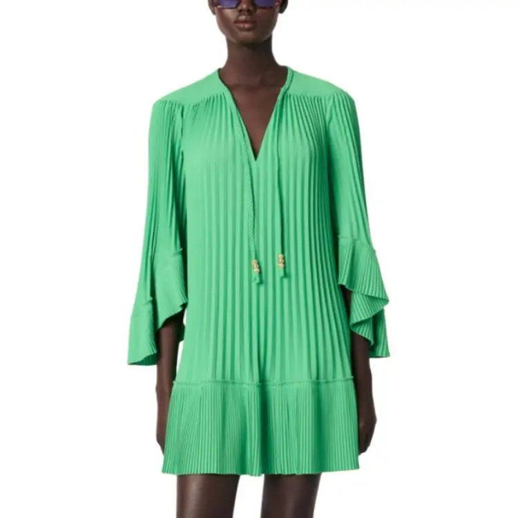 Maje Plissé Mini Dress-1