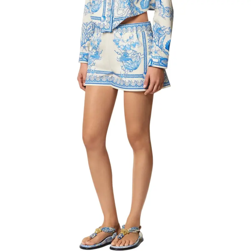 VERSACE Underwater Barocco Cotton Shorts-3