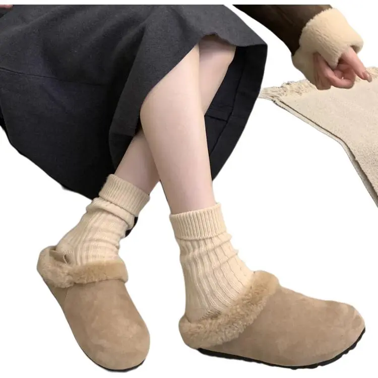 Qiao Anju Home Slippers Khaki, Dark Brown-3