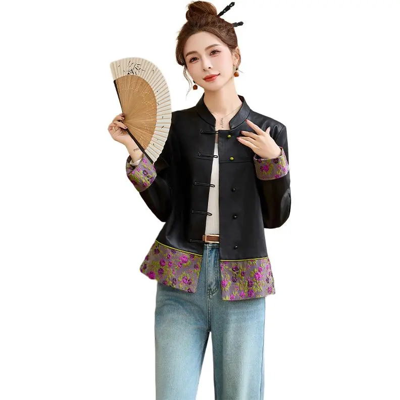 Fele.d Cropped Coat Women's Black-1