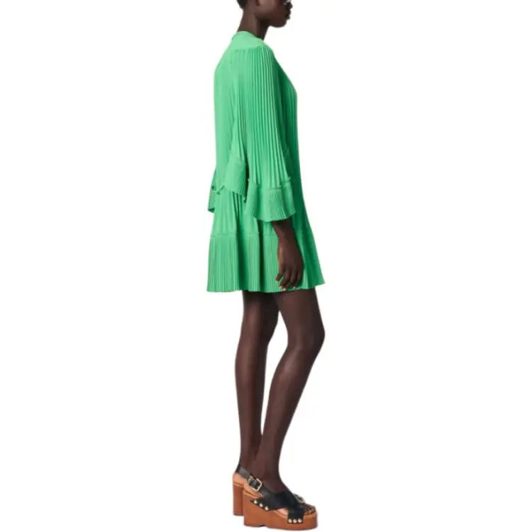 Maje Plissé Mini Dress-3