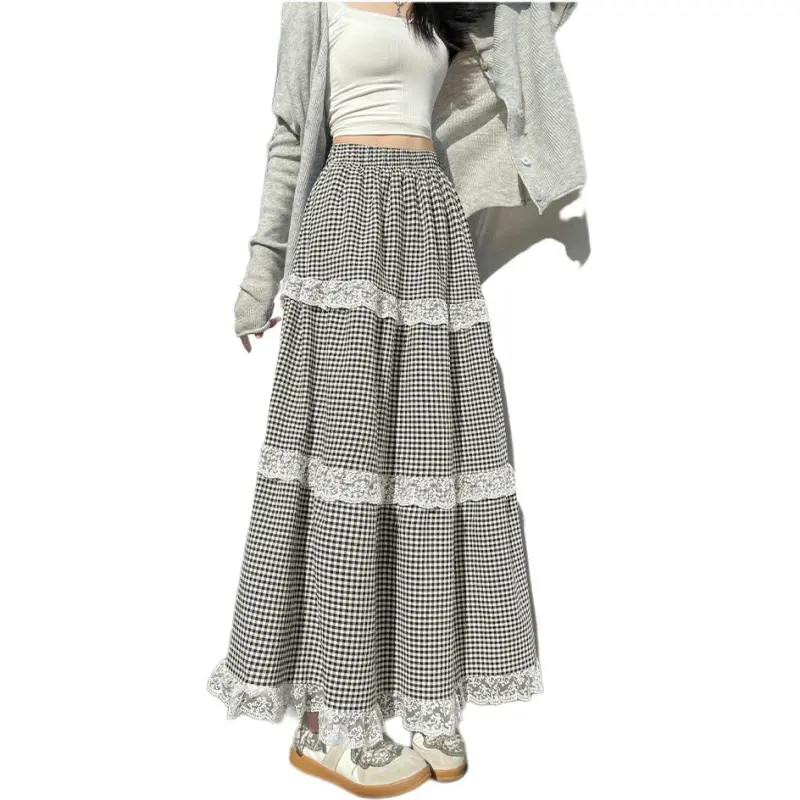 Mu Qingqing Casual Long Skirt Women's-2