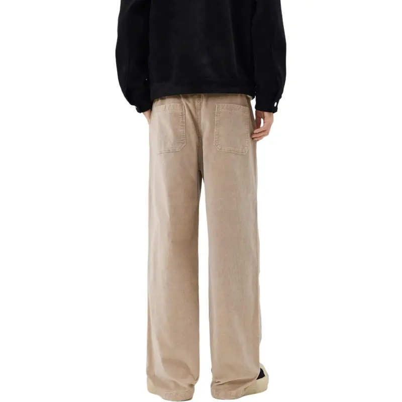 SONGS ALONG Casual Pants Unisex Khaki-6