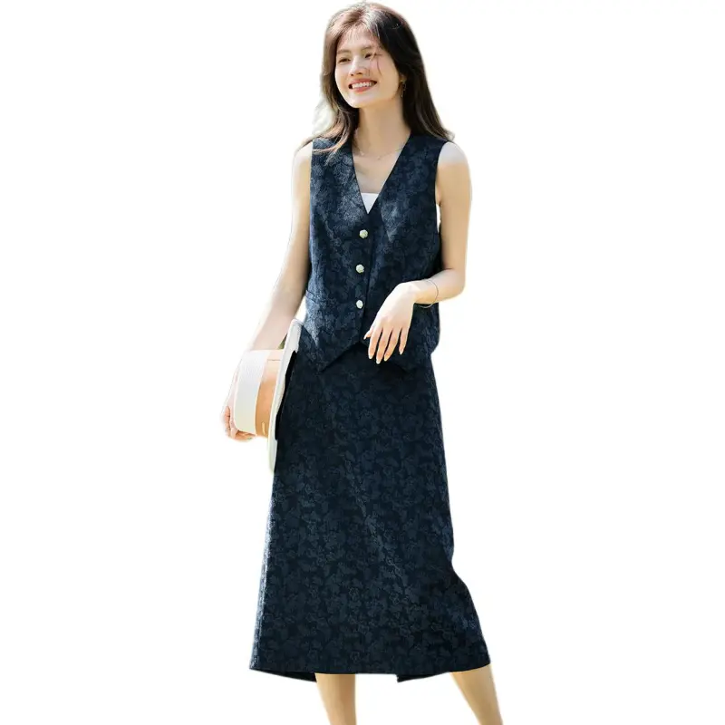 XWI Skirt Set Women's Denim Blue-2