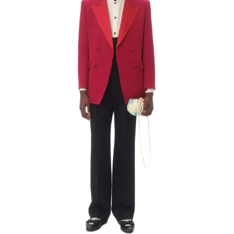 Valentino Pleated Straight Leg Pants-4