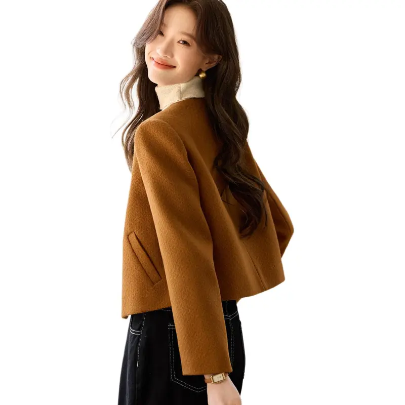 Mo Han Yi Mei Jackets Coats Women's Pumpkin-1