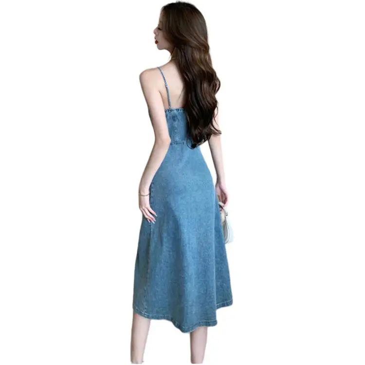 DGMZ Slip Dresses Women's Blue-1