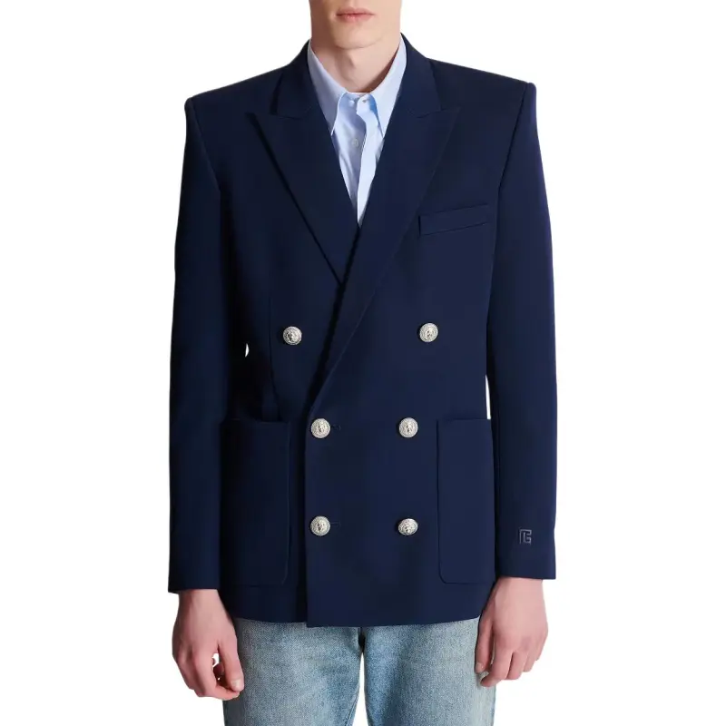 BALMAIN Grain De Poudre Blazer-1