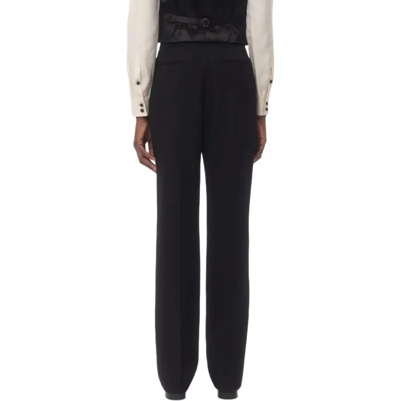 Valentino Pleated Straight Leg Pants-2