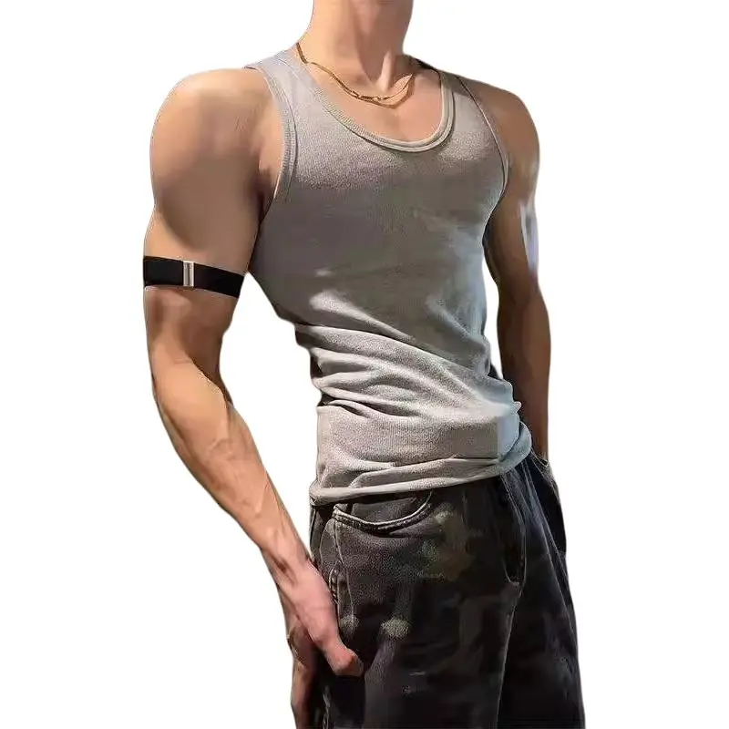 TESTUNG Fashion Minimalist Style Sleeveless Sports Shirt Unisex-21