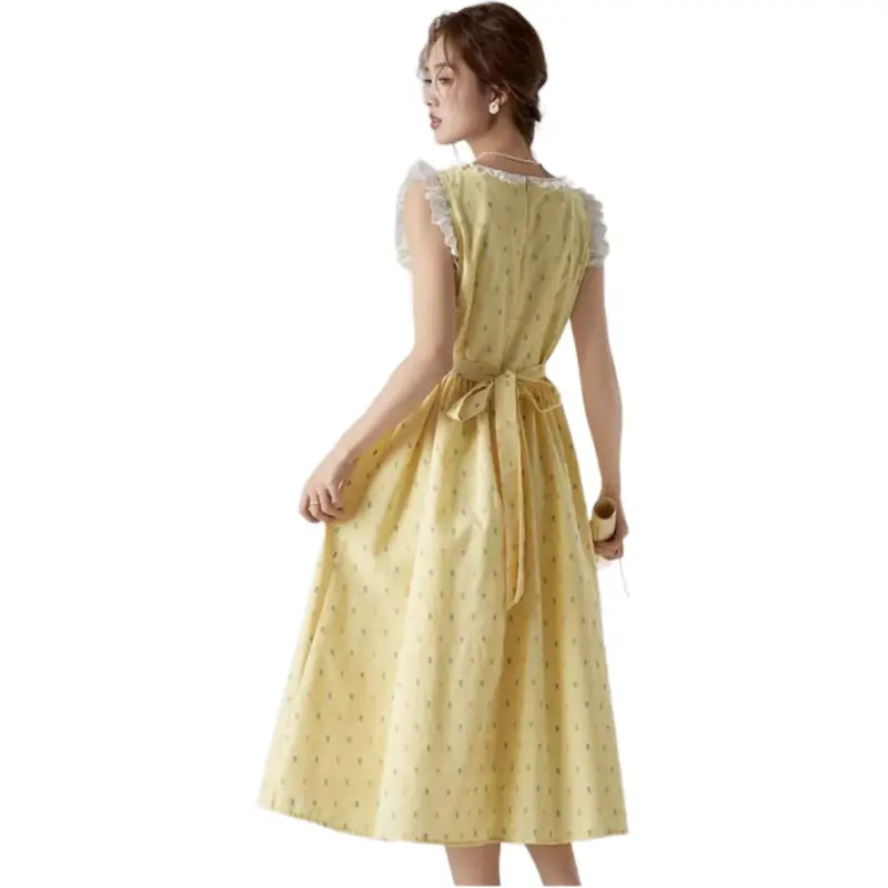 KEAB Sleeveless Dress Women's Yellow-1