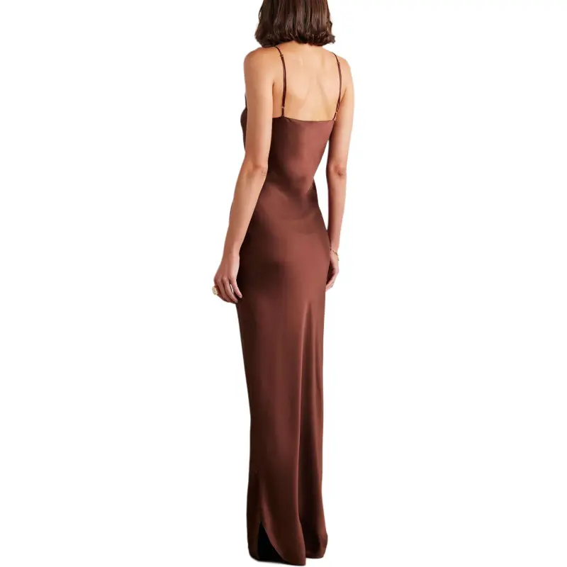 NILI LOTAN Slip Dresses Women's Burgundy Red-2