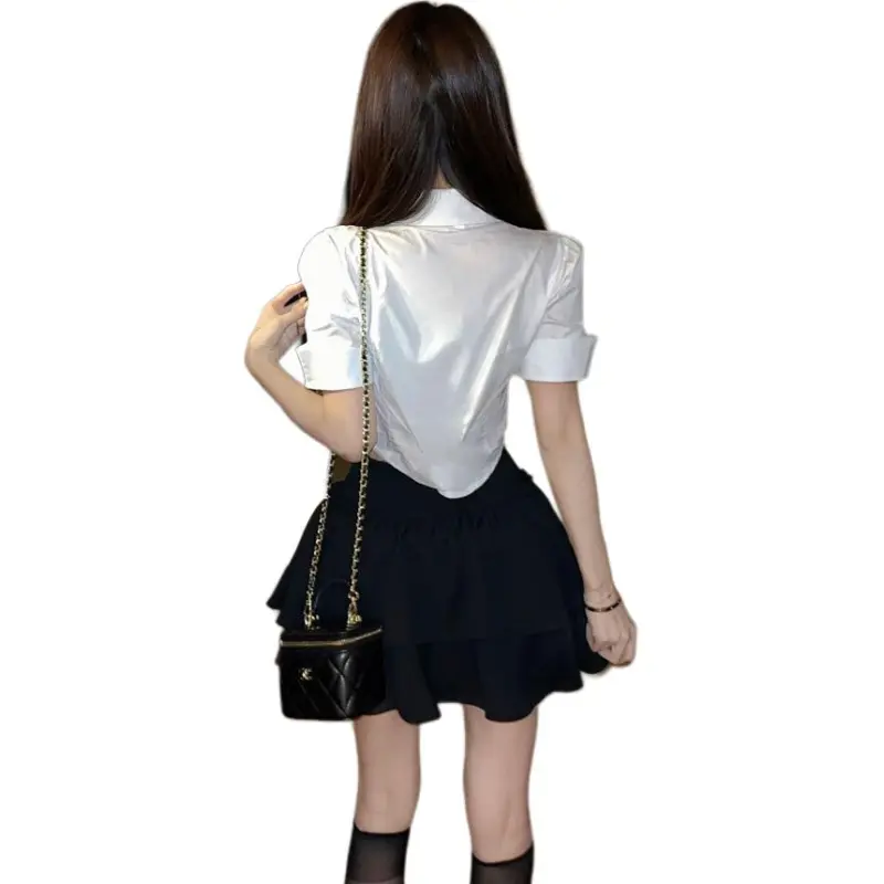 Mu Xiao Xin Two Piece Skirt Sets Women's-3
