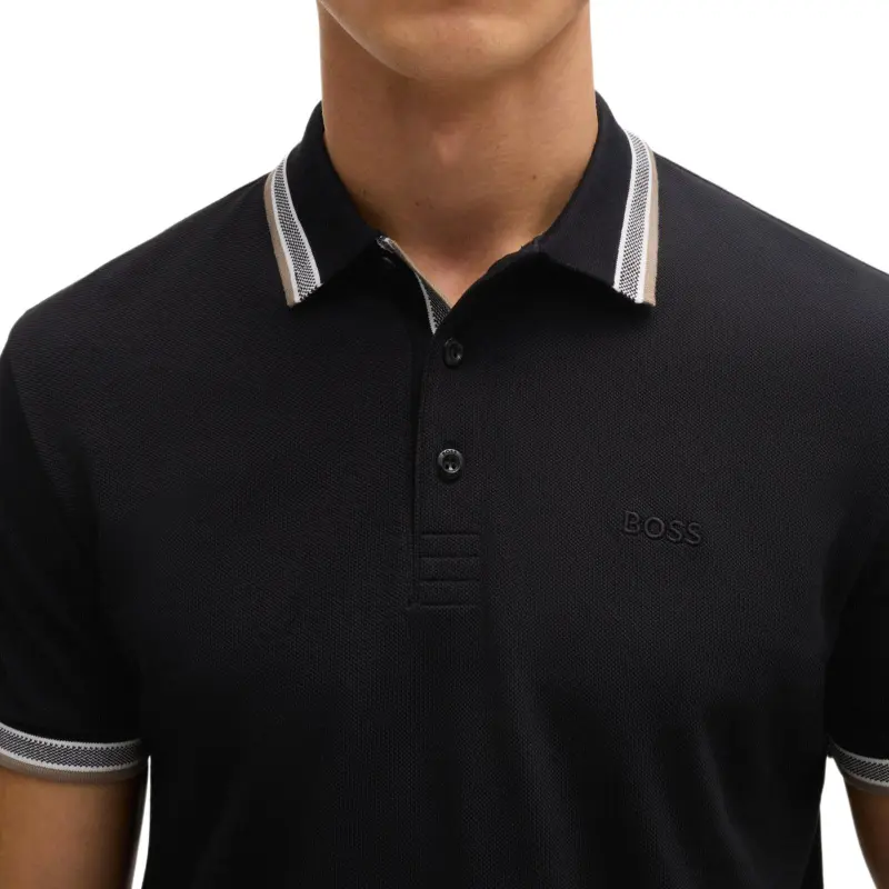 HUGO BOSS FW24 Polo Shirt Men's Black-4