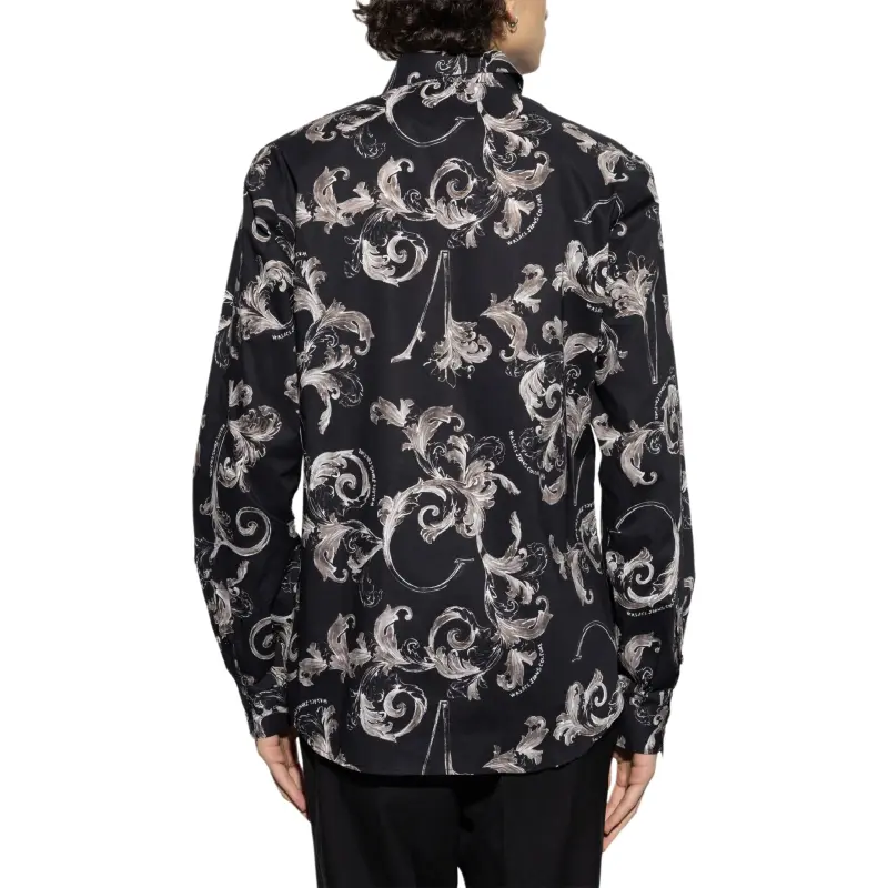 VERSACE JEANS COUTURE Baroque Print Long Sleeved Shirt-3