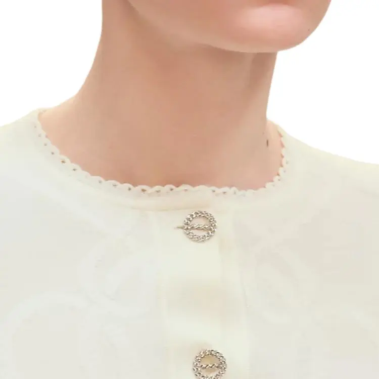 HERMES Sweater Women's Ivory White-4