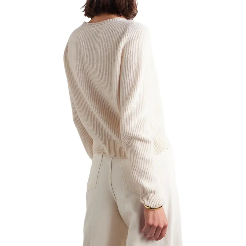 NILI LOTAN SS25 Cashmere Sweater Women's Beige-2