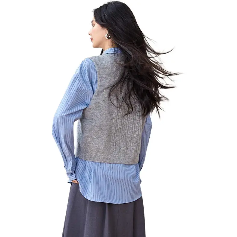 La Chapelle Knitwear Women's Blue-1