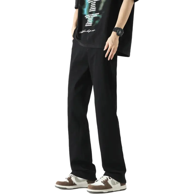 NAXUSTO Jeans Unisex Ink Black Stretch Upgraded-1