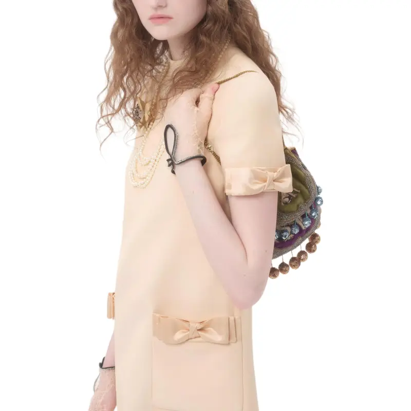 Valentino Crepe Couture Minidress-5