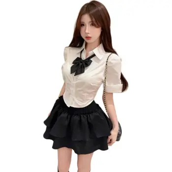 Mu Xiao Xin Two Piece Skirt Sets Women's