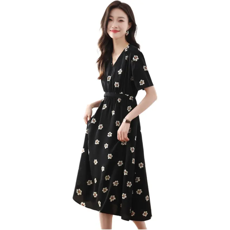 KAISER Short Sleeved Dresses Women's Black-2