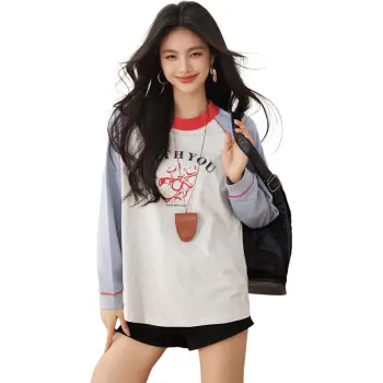 La Chapelle T Shirt Women's Blue Patchwork