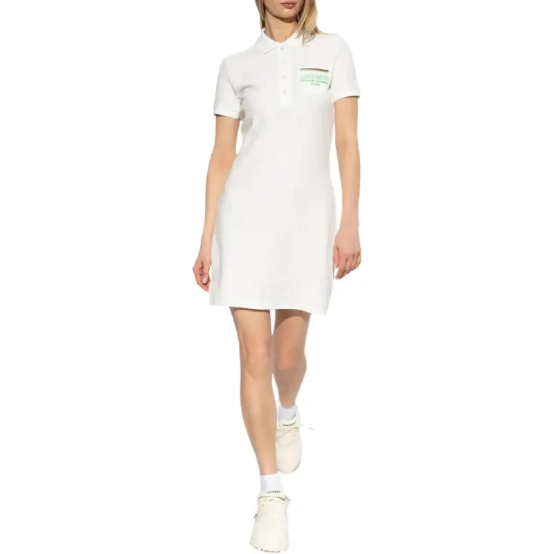 LACOSTE Logo embroidered Mini Dress-1