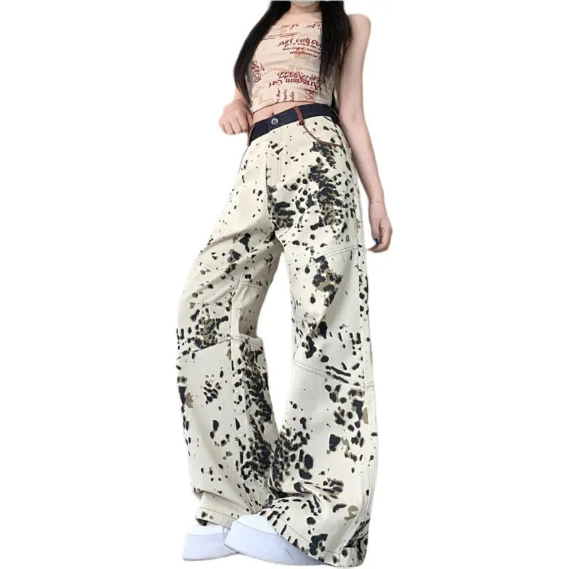 GOSO Jeans Women's Apricot Leopard Print-4