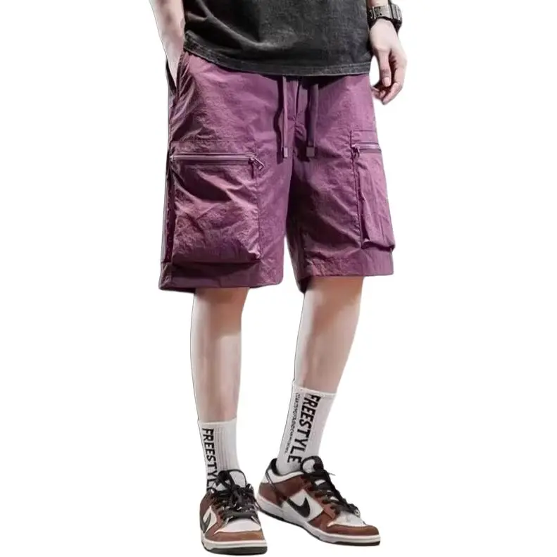DAFK Casual Shorts Men Purple -2