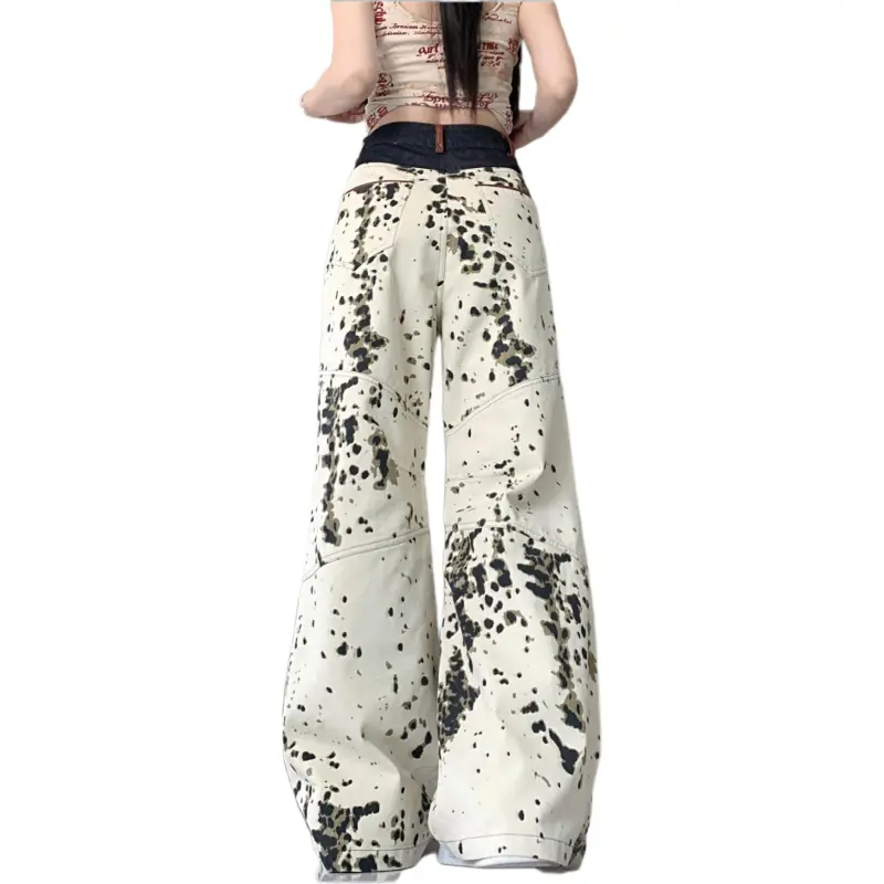 GOSO Jeans Women's Apricot Leopard Print-1