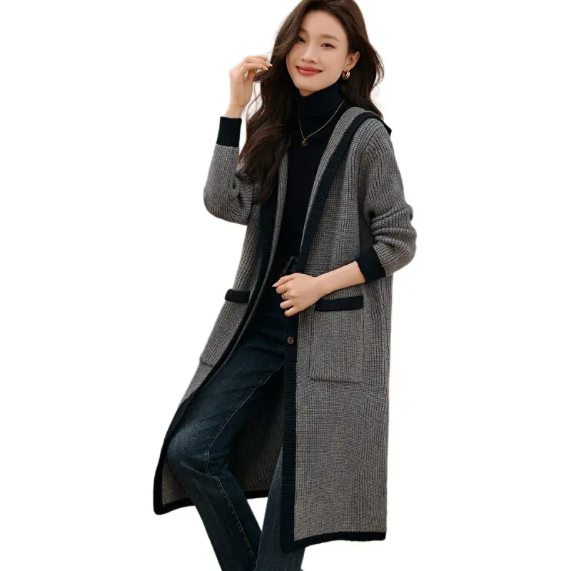 Mo Han Yi Mei Knitwear Women's Dark Gray-5