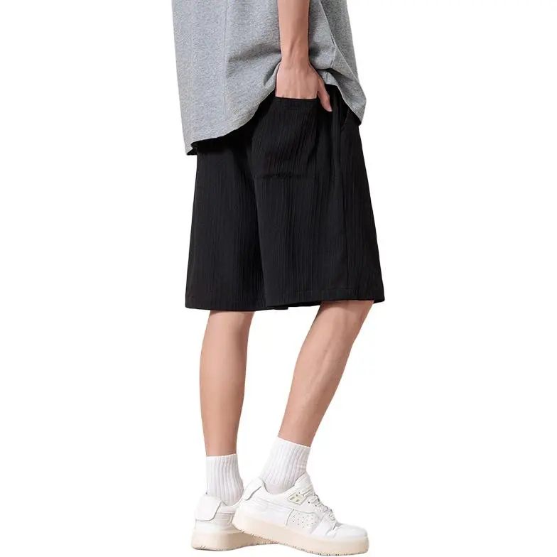 ADOONGA Casual Shorts Unisex Black-1