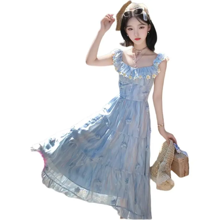 XIANSINIAO 2025 Spring Summer Slip Dress Women's-2