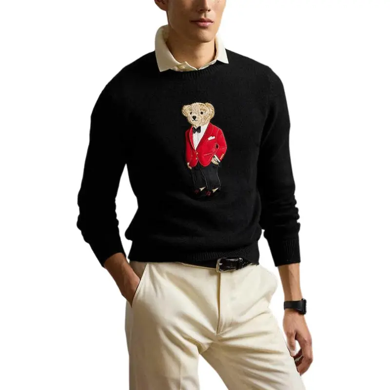 Ralph Lauren Purple Label Polo Bear embroidered Jumper-1