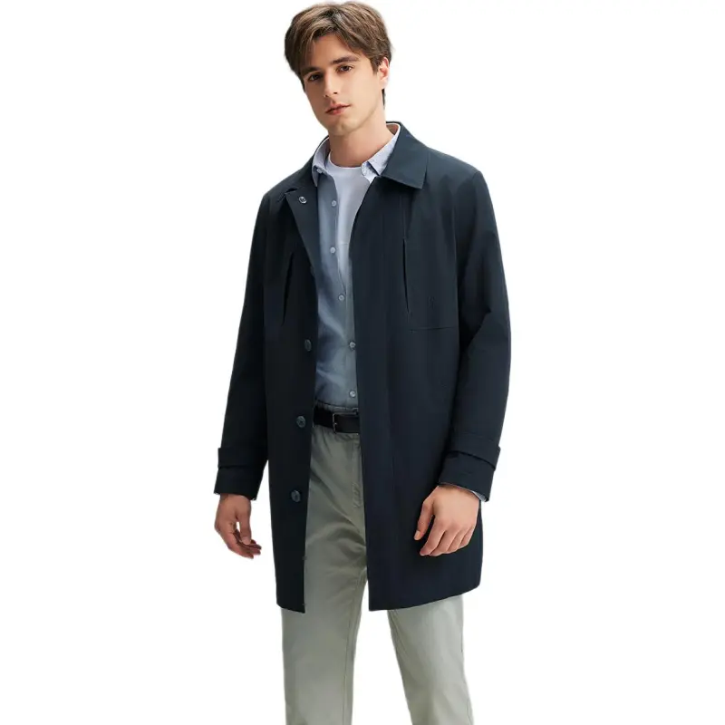 Hush Puppies Trench Coats Men-5