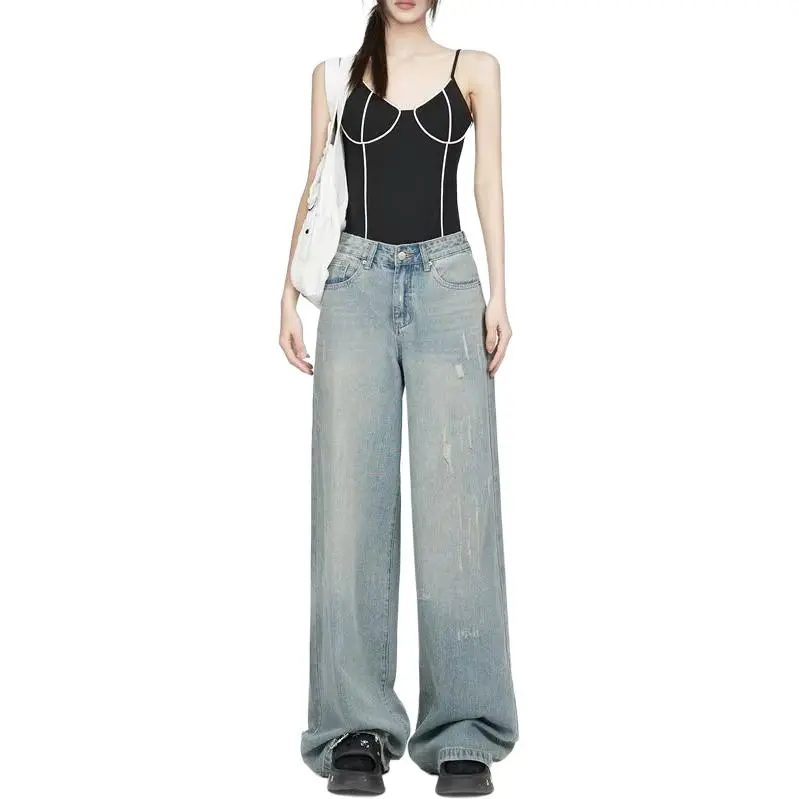 Ordifen Jeans Women's Light Blue-3