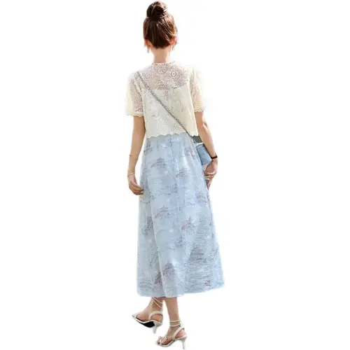 La Chapelle Two Piece Skirt Sets Women's