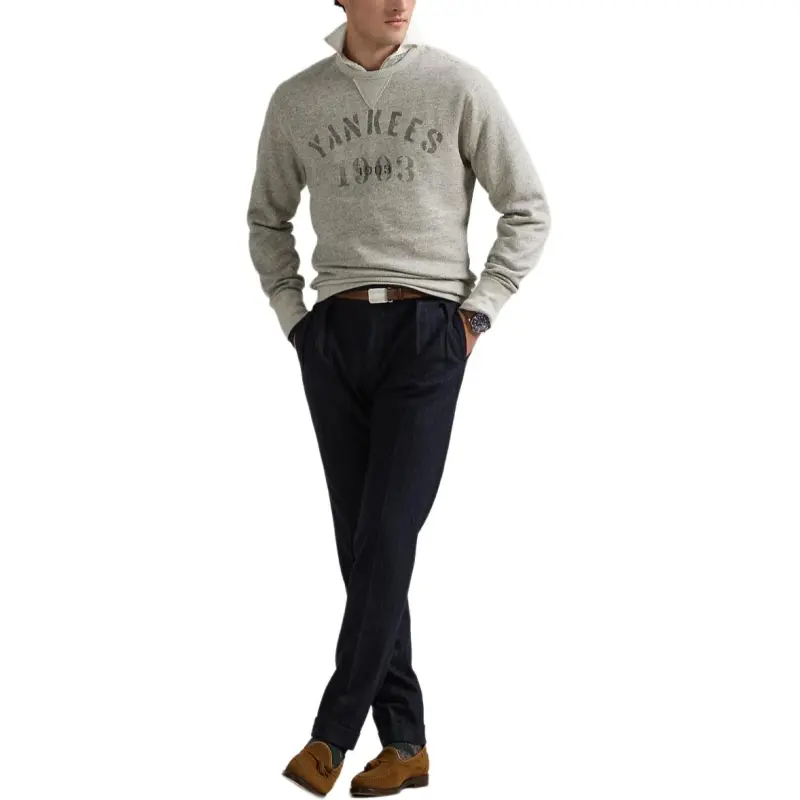 Polo Ralph Lauren x MLB Sweatshirt Men's Light Heather Gray-3