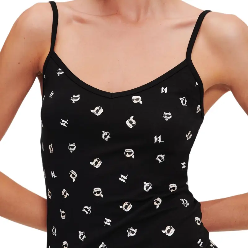 KARL LAGERFELD / Karl Lagerfeld Jeans Ikon 2.0 Sleeveless Slip Dress-4