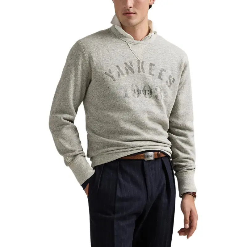 Polo Ralph Lauren x MLB Sweatshirt Men's Light Heather Gray-1