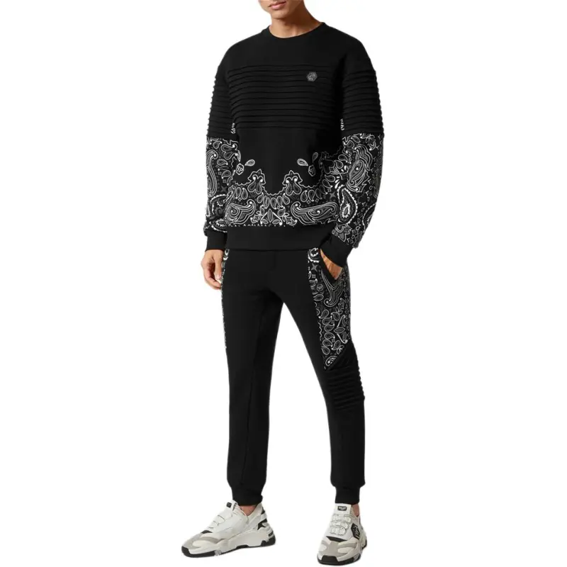 PHILIPP PLEIN Paisley print Cotton Sweatshirt-1