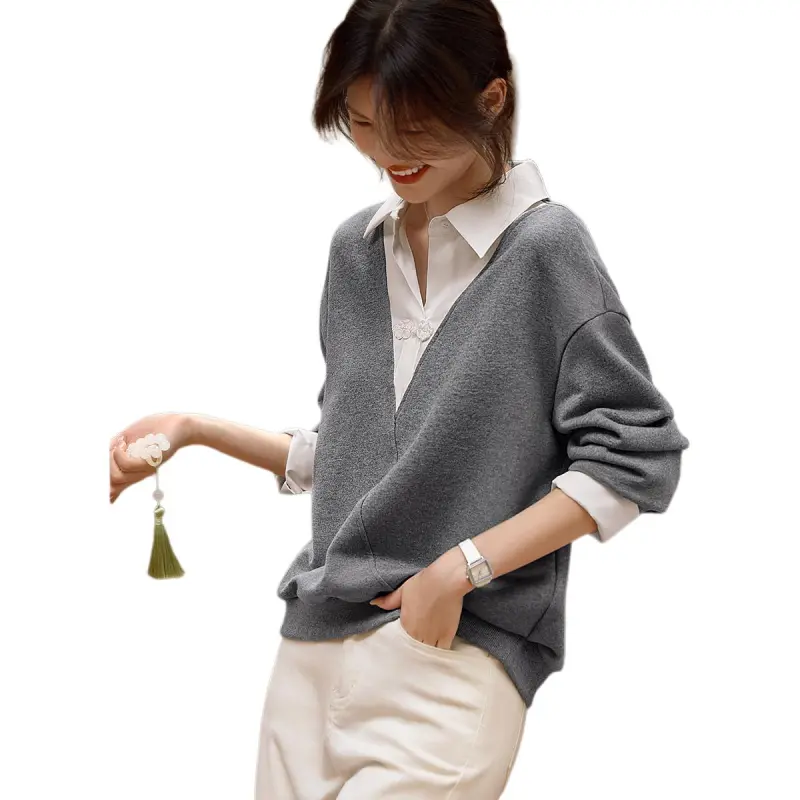 XWI Sweatshirt Women's Dark Heather Gray-3