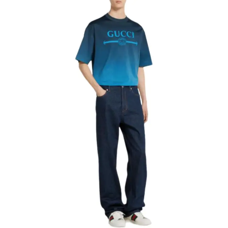 GUCCI T Shirts Men Blue-3