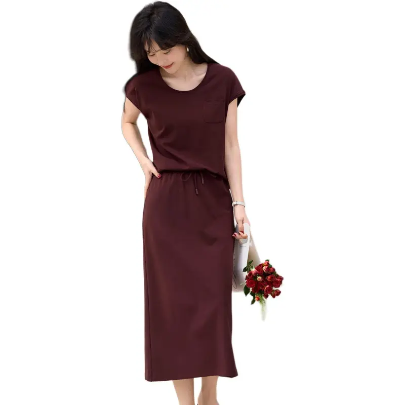 Mo Han Yi Mei Skirt Set Women's Purple Grape Color-3