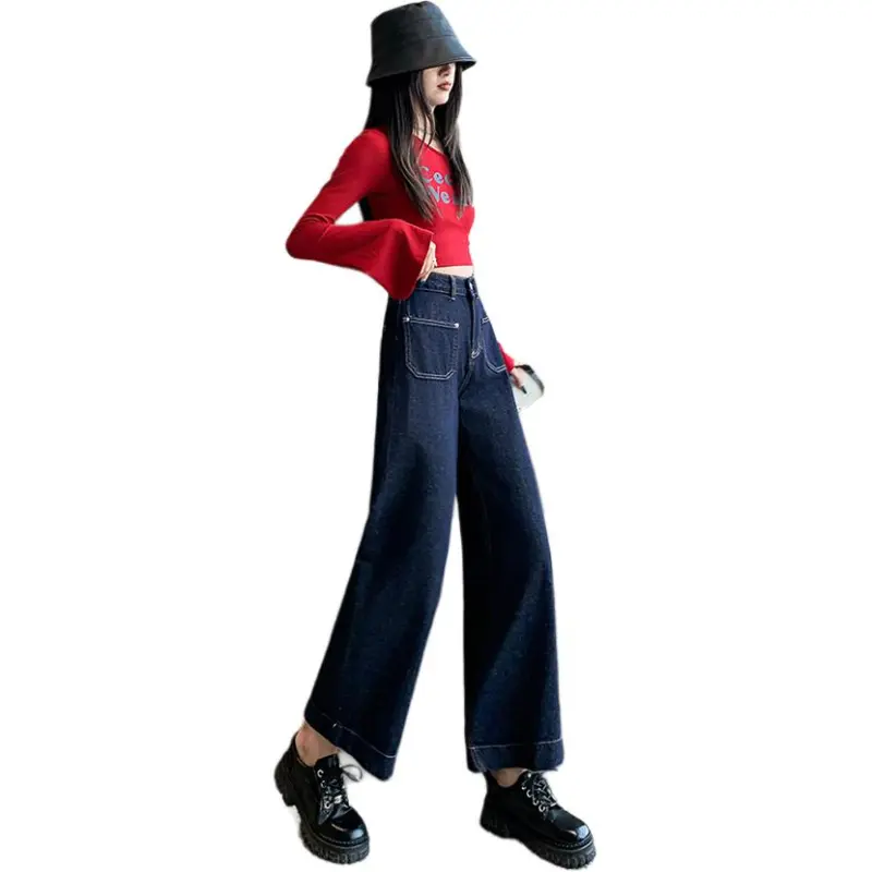 Mu Xiao Xin Jeans Women's Denim Blue-1
