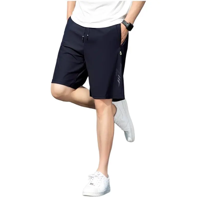 KVIV Casual Shorts Men Navy Blue -4